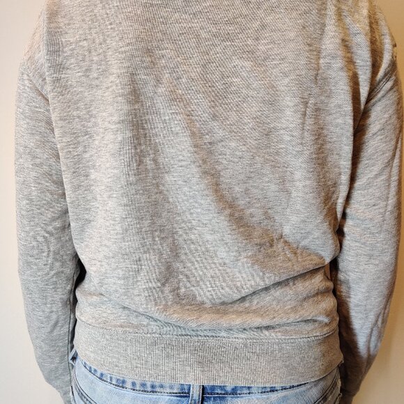 H&M Light Gray Melange/Love Crewneck Sweatshirt - Picture 3 of 5